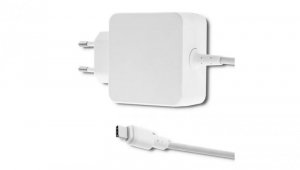 Qoltec Zasilacz sieciowy 45W 5-20V 2-3A USB typ C PD Biała