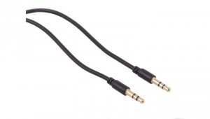 Przewód jack 3.5mm wtyk-wtyk 1.5m czarny Maclean MCTV-815 MCTV-815