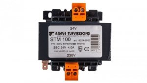 Transformator 1-fazowy bezpieczeństwa STM 100 230/ 24V 4,1A 100VA, Ta 40, 16224-9923