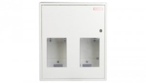 Szafka licznikowa natynkowa/podtynkowa (uniwersalna) 2-licznikowa 1-fazowe 12 modułów IP30 RU-1-2L-12 Z/O