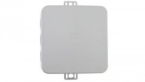 Puszka n/t hermetyczna pusta 85x85x38mm IP54 z dławicą zintegrowaną szara N6 83006002