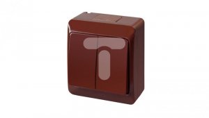 Hermes Łącznik świecznikowy hermetyczny IP44 brązowy ŁNT 0332-06