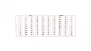 Ramka z oznacznikami 2x 1-50 209-666 /5szt./