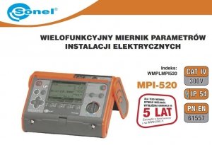 Miernik parametrów instalacji elektrycznych MPI-520 WMPLMPI520