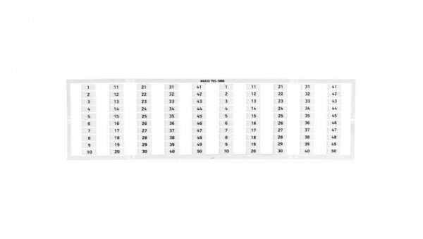 Oznaczniki WMB 2x 1-50 793-5666 /5szt./