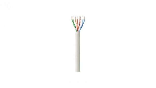 Kabel Skrętka Kat 5e UTP Drut 305m Box Szara SOHO CCA