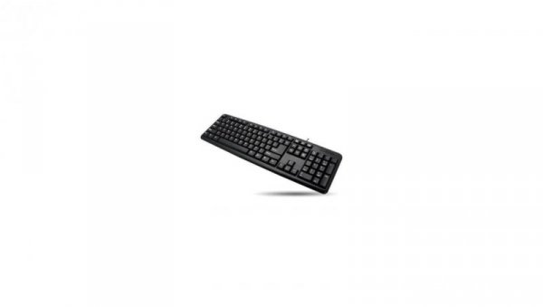 Klawiatura Ekonomiczna USB QWERTY US 104 Klawisze Czarna