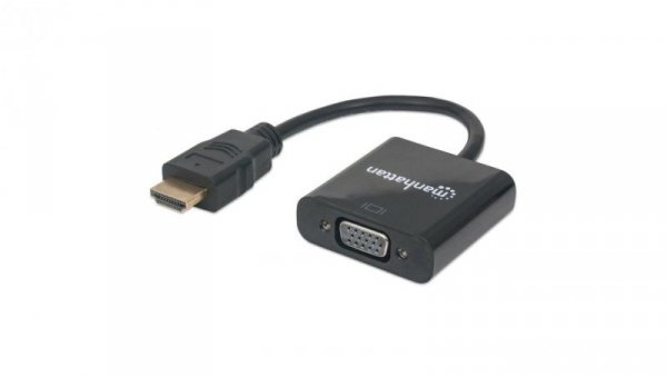 Konwerter Adapter HDMI na VGA 1080p z Zasilaniem USB 151467