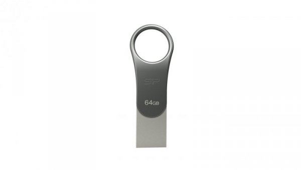 Pendrive Silicon Power Mobile C80 64GB USB 3.1/Type-C Silver