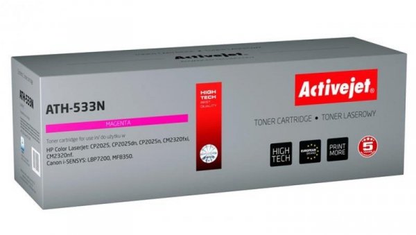 Toner Activejet ATH-533N (zamiennik HP 304A CC533A, Canon CRG-718M Supreme 3200 stron czerwony)