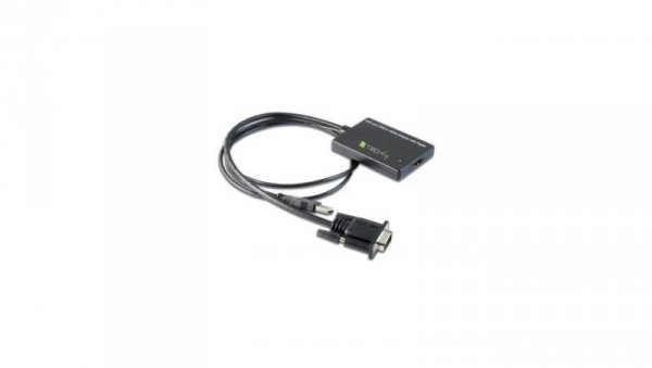 Konwerter Adapter VGA z 2CH USB Audio do HDMI 1080p