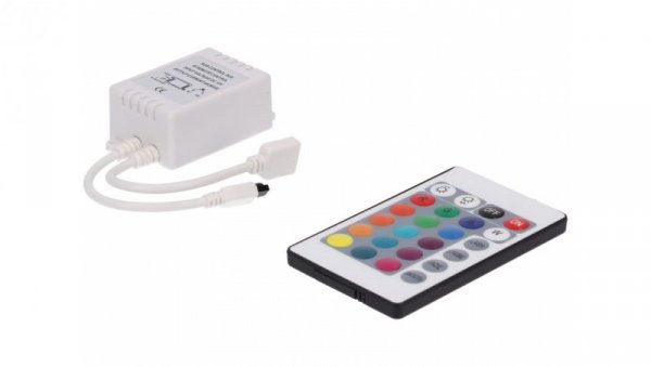 Sterownik LED RGB 3x2A 24-key IR 12V Prescot