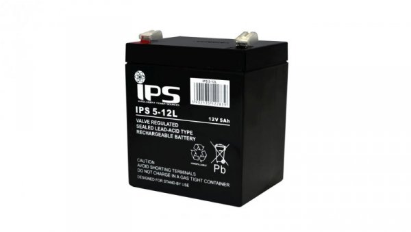IPS 5-12L Akumulator AGM 12V 5Ah 6-9lat