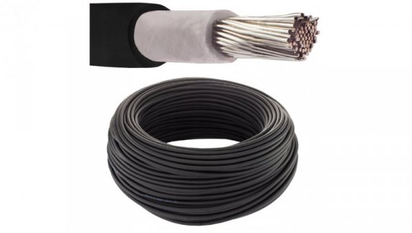 Kabel solarny fotowoltaiczny H1Z2Z2-K 1,0/1,5kV 4mm2 czarny NEKU /50m/