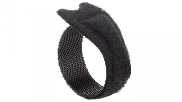 Opaski rzepowe 20x125 BTB Straps czarne /opakowanie 10szt./