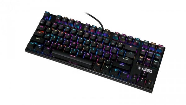 KLAWIATURA I-BOX AURORA K-2R RGB, MECHANICZNA, BLUE SWITCH, GAMING