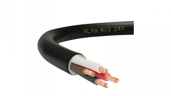 Przewód przyczepowy samochodowy YLYs 4x1 24V Elektrokabel /50m/