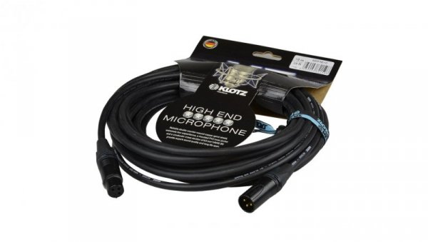 KLOTZ M5 Kabel mikrofonowy przedłużacz XLR (wtyk / gniazdo) 3m