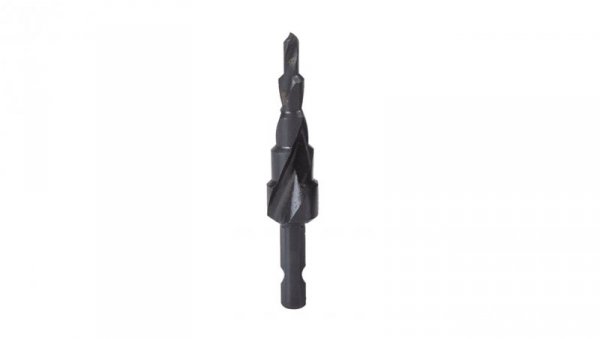 Wiertło wielostopniowe spiralne HSS M2 HEX 1/4 4-12mm (N-WWS0412)
