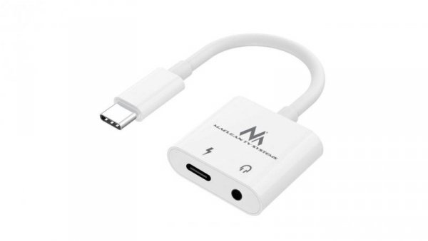 Adapter USB Type-C - 3,5mm mini jack z Power Delivery (PD) 30W Maclean, MCTV-848