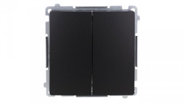 Simon Basic Łącznik świecznikowy z podświetleniem LED (moduł) 10AX, 250V, szybkozłącza, czarny BMW5L.01/49