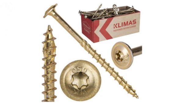 Wkręty ciesielskie z łbem stożkowym i gniazdem TORX 4,5x50 MASTER 250szt.