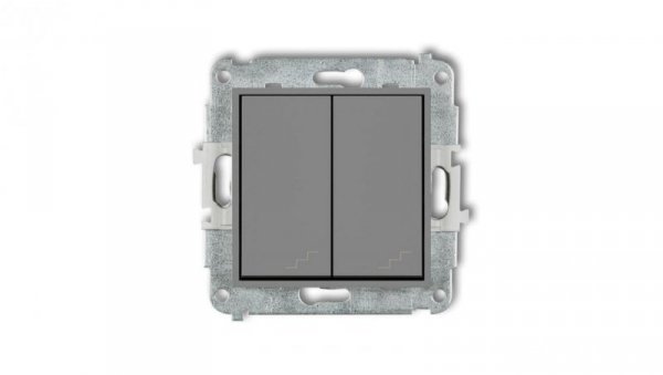 ICON Mechanizm łącznika podwójnego schodowego szary mat 27IWP-33