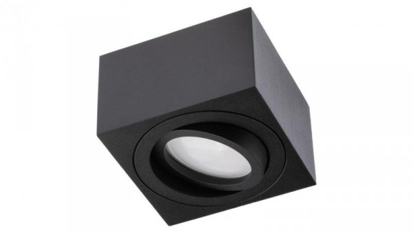 Oprawa Natynkowa Halogenowa Spot Tuba Ruchoma AMAT-S Kwadratowa Czarna 50mm LUMILED