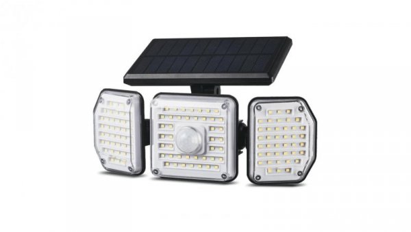 Solarna lampa LED z czujnikiem ruchu Maclean IP65, 4W, 320lm, 4000K, Li-ion 1200 mAh, 3 tryby pracy MCE615