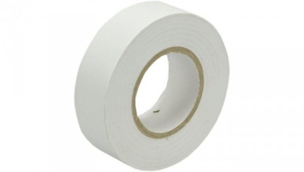 Taśma izolacyjna PVC biała 0,13 x 15mm x 10m / 24427