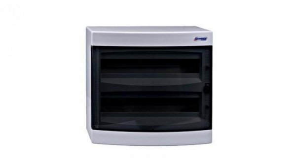 Obudowa natynkowa 2x18 drzwi transparentne IP40