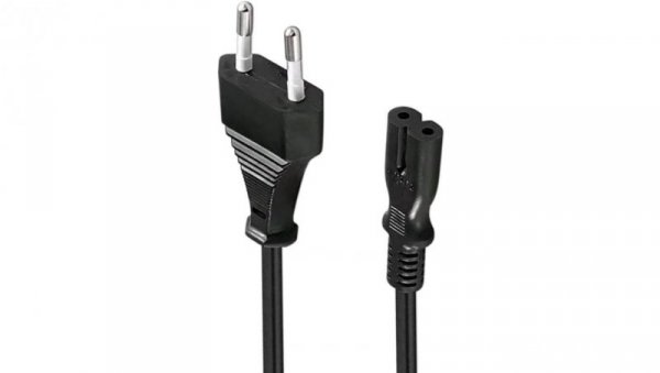 Kabel zasilający CEE 7/16 - IEC 320 C7 230V 1,5m VA0139 Vayox