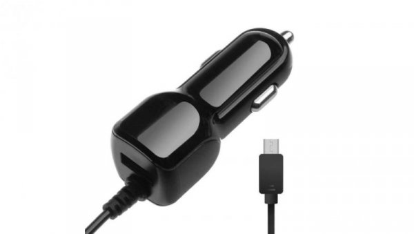 Ładowarka samochodowa microUSB 1A ( z kablem) LIBOX LB0086