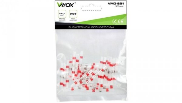 Rurki termokurczliwe z cyną i klejem 0.5-1.0mm 30 szt. VMG-S21 Vayox