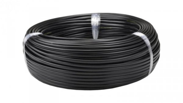 Przewód prądowy H03VVH2-F / OMYp 300V 2x0,75 płaski czarny linka Elektrokabel 25m