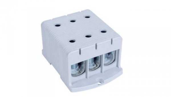 Blok rozdzielczy - odgałęźny 3 - polowy 35-240mm2 szary montaż płaski FJ-E240/3 1000075