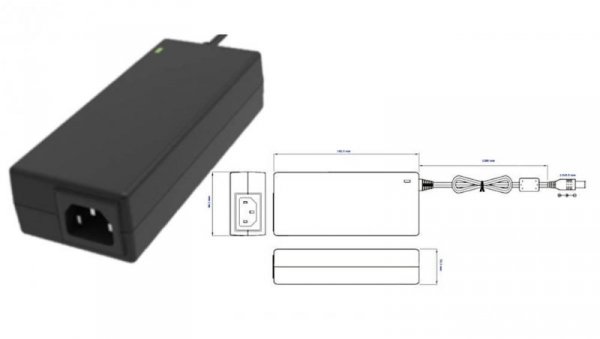 POSC19473D-2555-C14 zasilacz Desktop 90W 19V 4.73A z wtykiem DC - 5.5x2.5mm