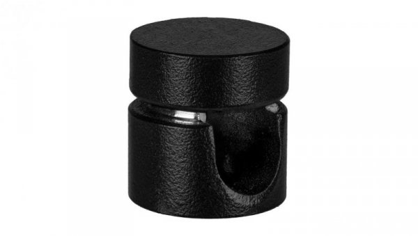Uchwyt ozdobny do kabla ścienny sufitowy aluminiowy czarny fi: 9mm