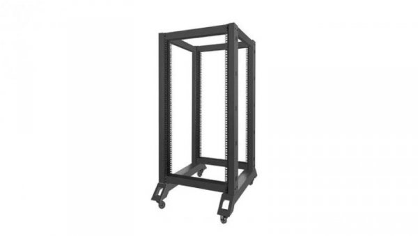 Szafa stojąca OPEN RACK 19 22U 600x1000mm do serwerów i magazynów energii otwarta czarna LANBERG