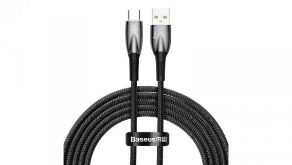 Baseus Glimmer Series kabel do szybkiego ładowania USB-A - USB-C 100W 480Mb/s 2m czarny