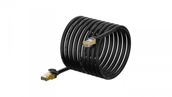 Baseus Speed Seven szybki kabel sieciowy RJ45 10Gbps 15m czarny (WKJS010801)
