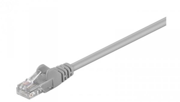 CAT 5e Kabel łączący, U/UTP, Szary - Długość kabla 7.5 m