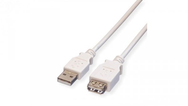 VALUE Kabel USB 2.0, typ A-A, M/F, z przewodem, 1,8 m