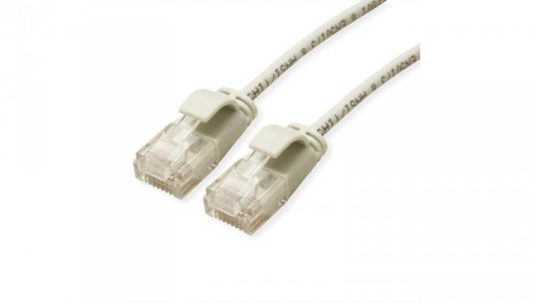 ROLINE UTP Data Center Patch Cord Cat.6A (Class EA), LSOH, bardzo cienki, szary, 1,5 m