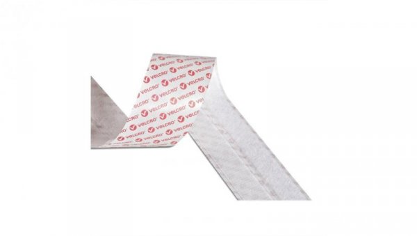 Samoprzylepny rzep VELCRO 20 mm x 2,5 m biały