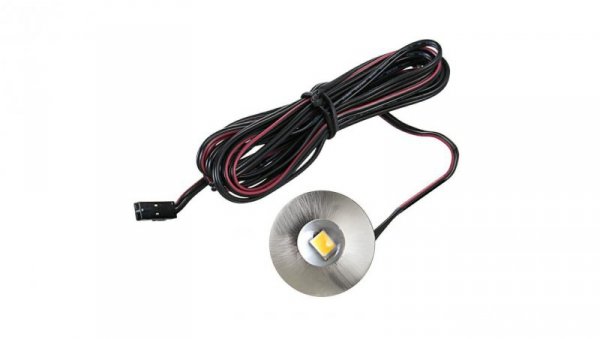 LedPoint Oprawa meblowa led okrągla 0,7W zimna biała wpuszczana podszafkowa