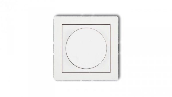 DECO Mechanizm elektronicznego regulatora oświetlenia przyciskowo-obrotowego do lamp LED, biały mat 25DRO-2