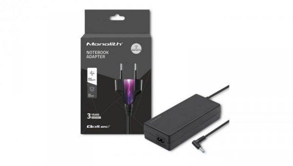 Qoltec Zasilacz do HP 150W 19.5V 7.7A 4.5*3.0+pin +kabel zasilający