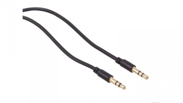 Przewód jack 3.5mm wtyk-wtyk 1.5m czarny Maclean MCTV-815 MCTV-815