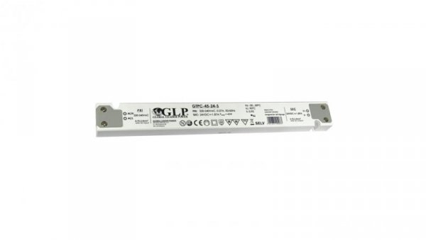 GLP Zasilacz LED GTPC-45-24-S 45W 24V DC 1,87A meblowy slim wąski podłużny